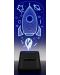 Difuzor portabil Cellularline - LED Lights Rocket, negru - 2t