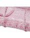 Covoraș de dormit BabyJem cu plasă de țânțari - Pătrate, roz - 2t