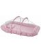Covoraș de dormit BabyJem cu plasă de țânțari - Pătrate, roz - 1t