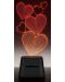 Difuzor portabil Cellularline - LED Lights Hearts, negru - 2t