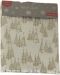 Copertă H&S - Pomi de Crăciun, 140 x 180 cm, alb/auriu - 1t