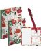 Set cadou Victoria's Journals Florals - Poppy, 4 piese, în cutie - 1t