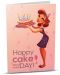 Felicitare iGreet - Happy cake and wine day! - 1t