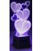 Difuzor portabil Cellularline - LED Lights Hearts, negru - 4t