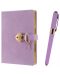 Set cadou Victoria's Journals - Hush Hush, mov, 2 piese, în cutie - 1t