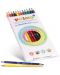 Creioane colorte cu doua capete Primo Minabella Duo - 12 bucati, 24 culori - 1t