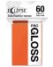 Protecții pentru cărți Ultra Pro - Eclipse Gloss Small Size, Pumpkin Orange (60 buc.) - 1t