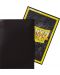 Protecții pentru cărți de joc Dragon Shield Sleeves - Small Black (60 buc.) - 3t
