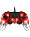 Controller Nacon pentru PS4 - Wired Illuminated Compact Controller, crystal red - 1t