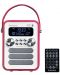 Radio Lenco - PDR-051PKWH, alb/roz - 1t