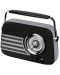 Radio Diva - Retro Box BT 8500, negru/argintiu - 2t