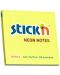 Notite adezive Stick'n - 76 x 76 mm, galben neon, 100 file - 1t