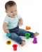 Jucării tactile pentru baie Baby Einstein - Căni empilabile Stack & Squish - 3t