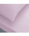 Set cearșaf cu elastic și feță de pernă TAC - 100% bumbac, pentru 100 x 200 cm, roz - 1t
