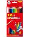 Creioane colorate cu pensula Sense – Acuarele, 12 bucati - 1t