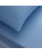 Set cearșaf cu elastic și 2 fețe de pernă TAC - 100% bumbac, pentru 160 x 200 cm, albastru - 3t