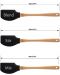 Set 3 spatule MasterChef - 25 x 5,5 x 1 cm - 2t