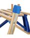 Sanie pliabilă din lemn cu spătar - Zizito Olwen, albastru  - 7t