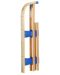 Sanie pliabilă din lemn cu spătar - Zizito Olwen, albastru  - 8t