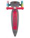 Cărucior pliabil Globber - Primo Foldable Lights, gri-roșu - 4t