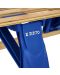 Sanie pliabilă din lemn cu spătar - Zizito Olwen, albastru  - 6t