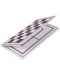 Tablă de șah și dame pliabilă Sunrise - alb/maro - 2t