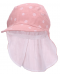 Pălărie cu gât din material textil și protecție UV 50+ Sterntaler - La puncte, 53 cm, 2-4 ani, roz - 1t