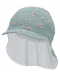 Pălărie cu gât din material textil și protecție UV 50+ Sterntaler - 55 cm, 4-6 ani, verde - 1t