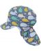 Pălărie cu gât din material textil și protecție UV 50+ Sterntaler - Cu balene, 45 cm, 6-9 luni - 1t