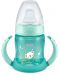 Sticlă NUK First Choice - Cu duză pentru suc, TC, PP, 150 ml, lună - 1t