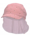 Pălărie cu gât din material textil și protecție UV 50+ Sterntaler - 53 cm, 2-4 ani, roz - 1t