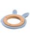 Dispozitiv de dentitie din silicon cu inel de lemn Babyono - Bunny - 1t