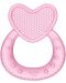 Jucărie pentru dentiție pe apă Wee Baby - Inimă, roz - 1t