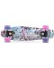 Skateboard Byox - Graffiti Pink, cu baza neagra, 56 cm - 2t