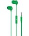 Căști cu microfon Cellularline - Music Sound 3.5 mm, verde - 2t