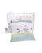 Set 6 piese lenjerie de pat pentru patut bebe Kikka Boo Lovely Day Cat - 60 x 120 cm - 1t