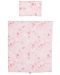 Set de lenjerie de pat pentru mini cărucior Chipolino - Fluturi, roz - 1t
