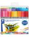 Carioci colorate cu doua varfuri Staedtler Design Journey - 120 de culori - 1t