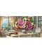 Puzzle panoramic Castorland de 4000 piese - Flori de vara si pahar cu ceai - 2t