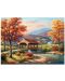 Puzzle SunsOut de 1000 piese - Sung Kim, Fall at the Covered Bridge - 1t