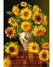 Puzzle Castorland de 1000 piese - Floarea soarelui in vaza cu fazani - 2t