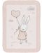 Pătură super moale pentru copii KikkaBoo - Rabbits in Love , 80 x 110 cm	 - 1t