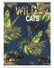 Caiet de notite Lastva Wild Cats - A4, 52 de coli, randuri late, cu 2 margini, asortiment - 4t