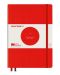 Caiet agenda Leuchtturm1917 Bauhaus 100 - А5, rosu, linii punctate - 1t