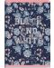 Caiet Black&White - Fluturi, A5, 40 foi, rânduri late, sortiment - 1t
