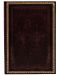 Caiet de notițe Paperblanks Old Leather - negru marocan, 13 x 18 cm, 72 de foi - 1t