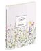 Caiet Victoria's Journals Florals - mov deschis, copertă laminată, liniate, 32 de foi, format A6 - 1t