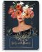 Caiet Black&White - Lady with flowers, B5, 60 foi, sortiment - 1t
