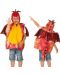 Costum de carnaval pentru copii Heunec - Dragon rosu cu aripi, 4-7 ani - 1t