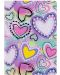 Caiet Cool Pack Pastel Hearts - A5, 32 de coli, rânduri înguste colorate - 1t